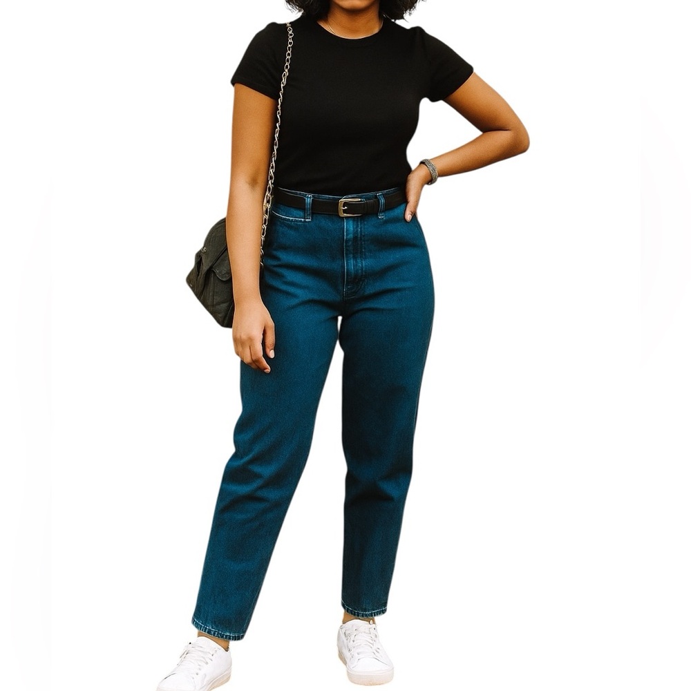 Vintage 90’s Lord Isaacs High Rise Tapered Jeans | No Stretch | Fits Size 14